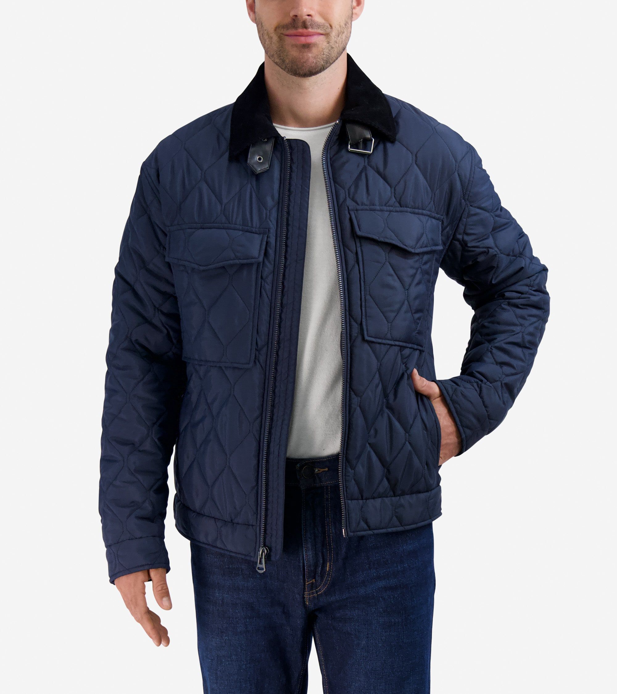 Cole haan signature quilted short jacket cheap